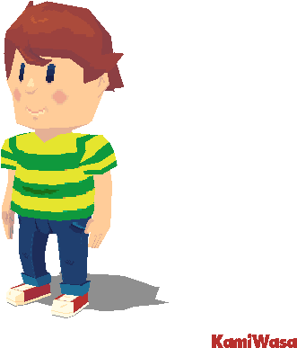 Mother 4 Travis Low Poly By Kamiwasa - Travis Mother 4 Gif (640x480)