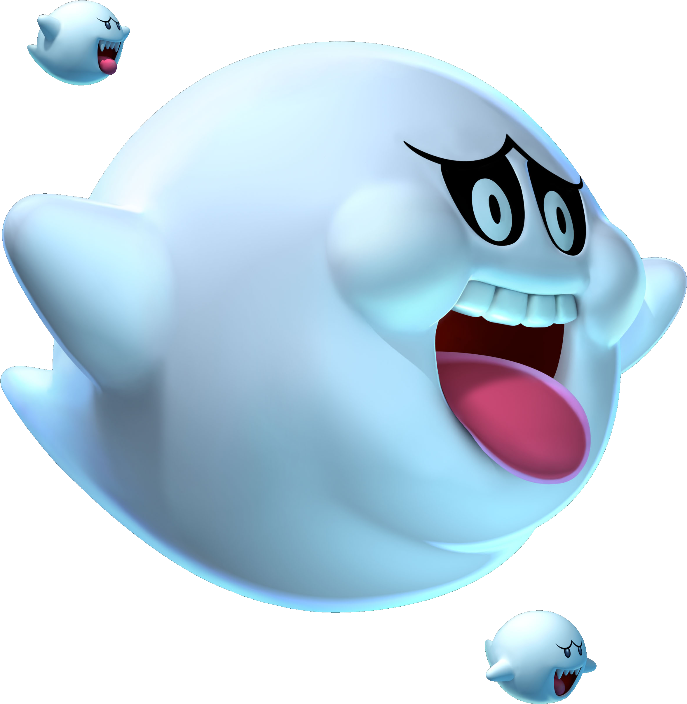 Nsmb2 Fat Boo - Super Mario Big Boo (2454x2535)