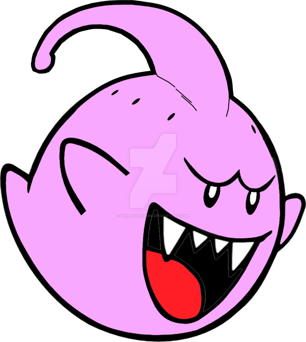 Majin Boo By Whatever2099 Majin Boo By Whatever2099 - Boo Mario Pixel Art (1024x1143)