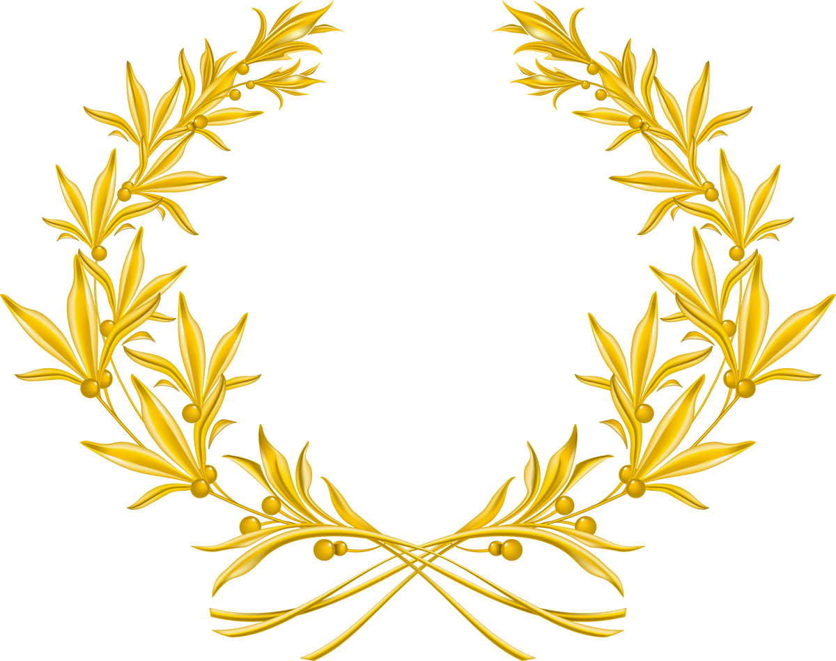 La Corona De Laurel De Oliva Corona De Oro Clip Art - Gold Olive Branch Vector (1200x948)