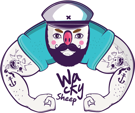 Pilow / Wacky Sheep - Cartoon (600x501)