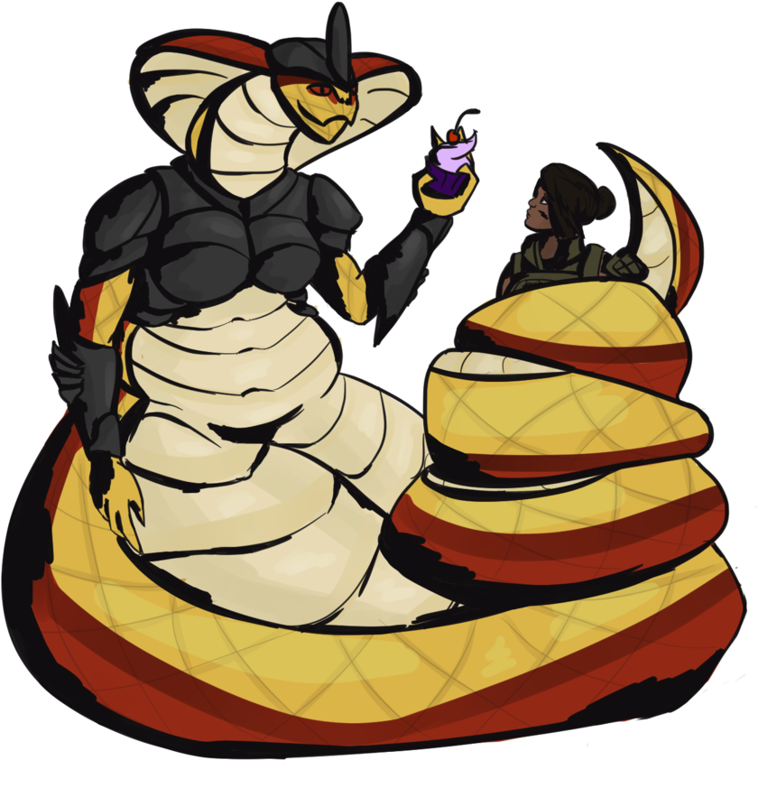 Them Snake Ladies By Alternativemethods - Fat Furry Deviantart Snake (894x893)