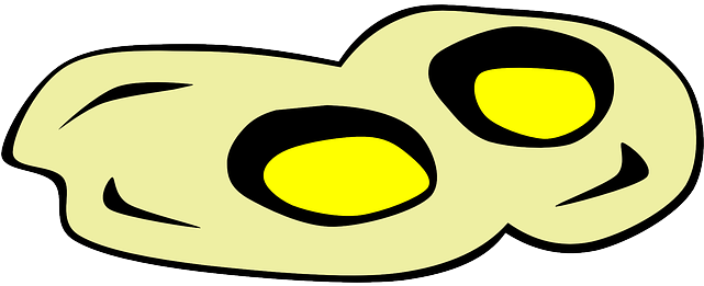 Menu, Eggs, Fried, Egg, Breakfast, Fast, Protein - Fried Eggs Clipart (855x340)