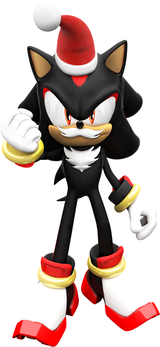 Christmas Shadow 2014 Render By Nibroc-rock - Sonic Christmas Nibroc Rock (850x1200)