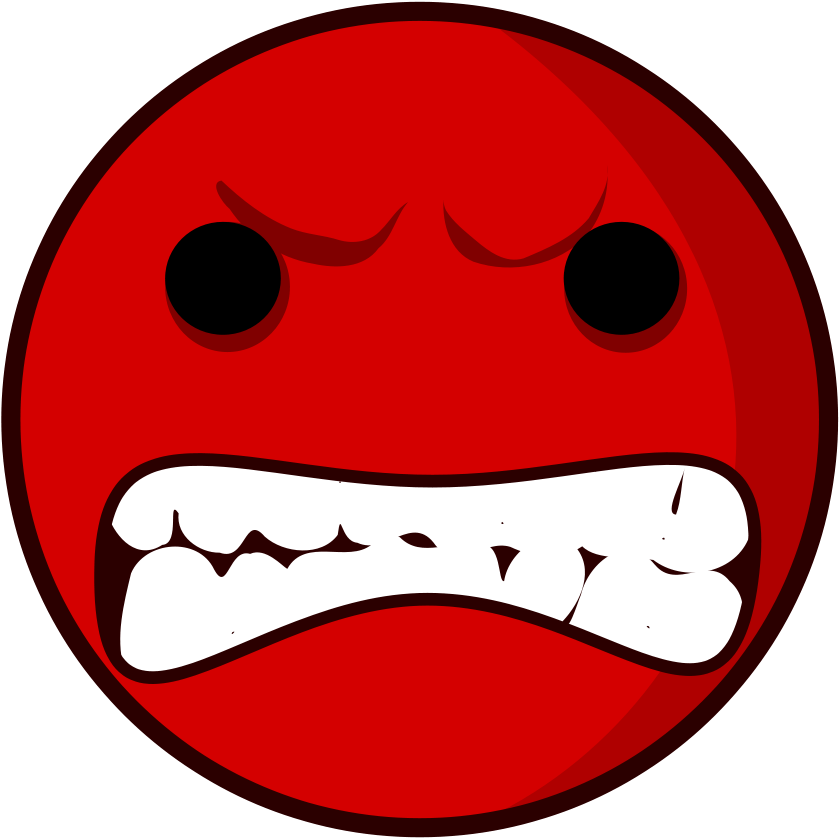 Mean Face Clip Art - Hero's Rage (900x900)
