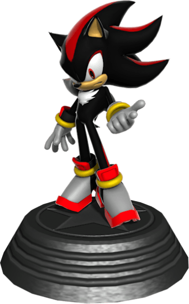 #shadow Statue From The Official Artwork Set For #sonicgenerations - Nathan Andrade (374x600)