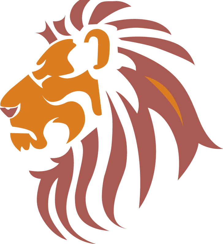 Lion Logo Clipart Black And White (728x799)