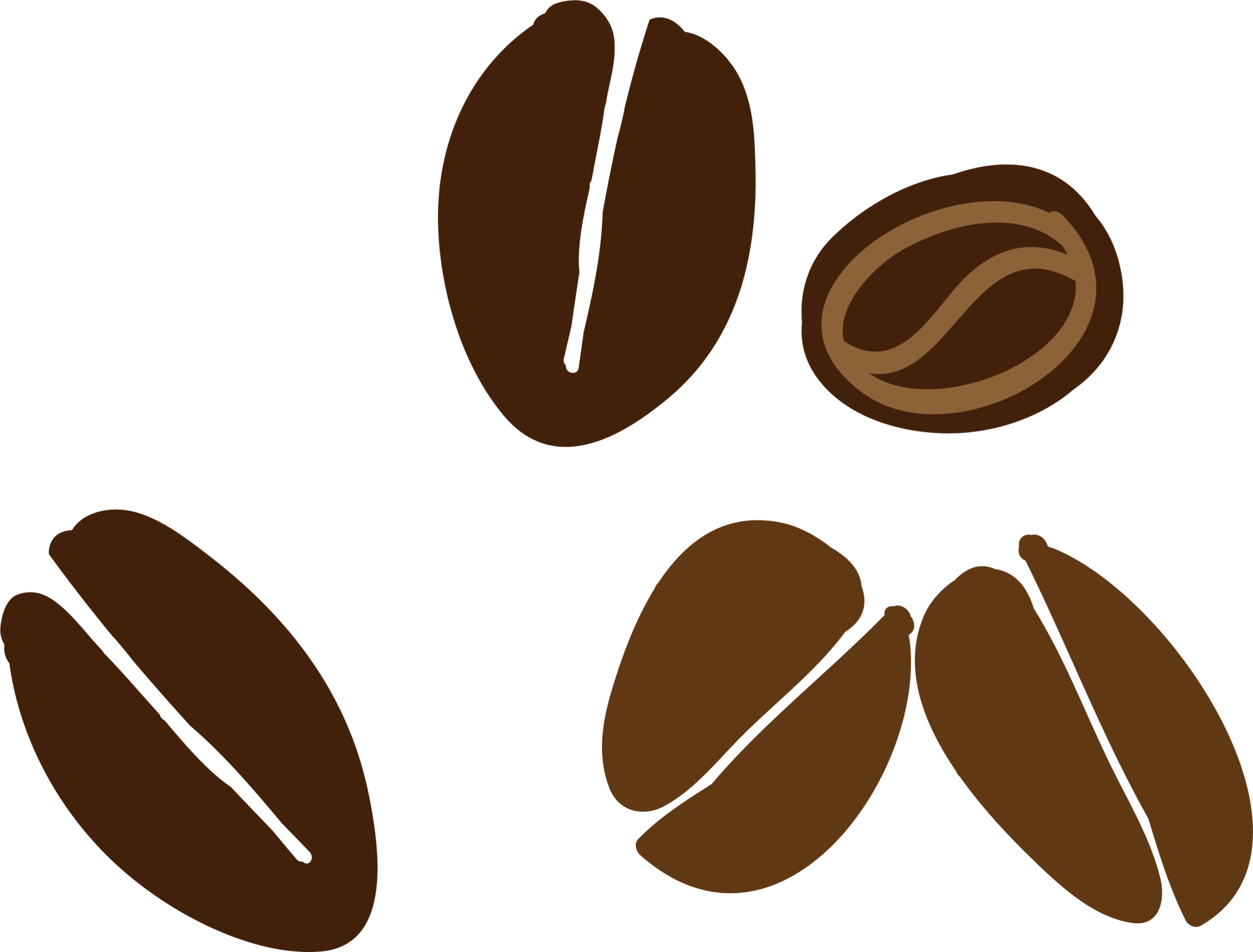 Coffee Bean Cafe - Grain De Café Dessin (2000x1520)