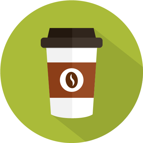Coffee Cafe Take-out Icon - Vector Graphics (800x800)