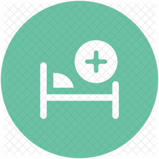 Medical Icon - Hospital Bed (512x512)