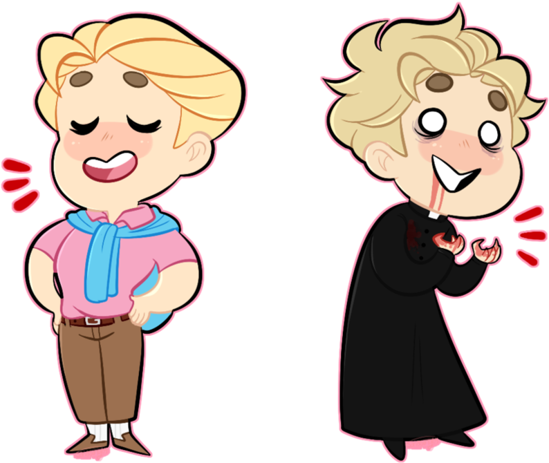 Cult Dad Cheeb Stickers By Sariasong64 - Cartoon (1007x793)