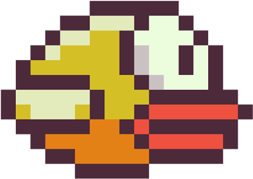 Clony Bird - Flappy Bird Sprite Gif (1600x815)