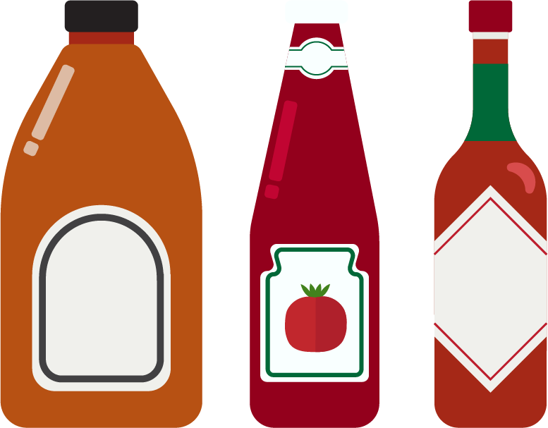 Ketchup Sauce Bottle Tomato - وکتور سس (777x607)