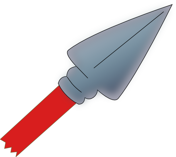 Spear - Clipart - Arrowhead (600x535)