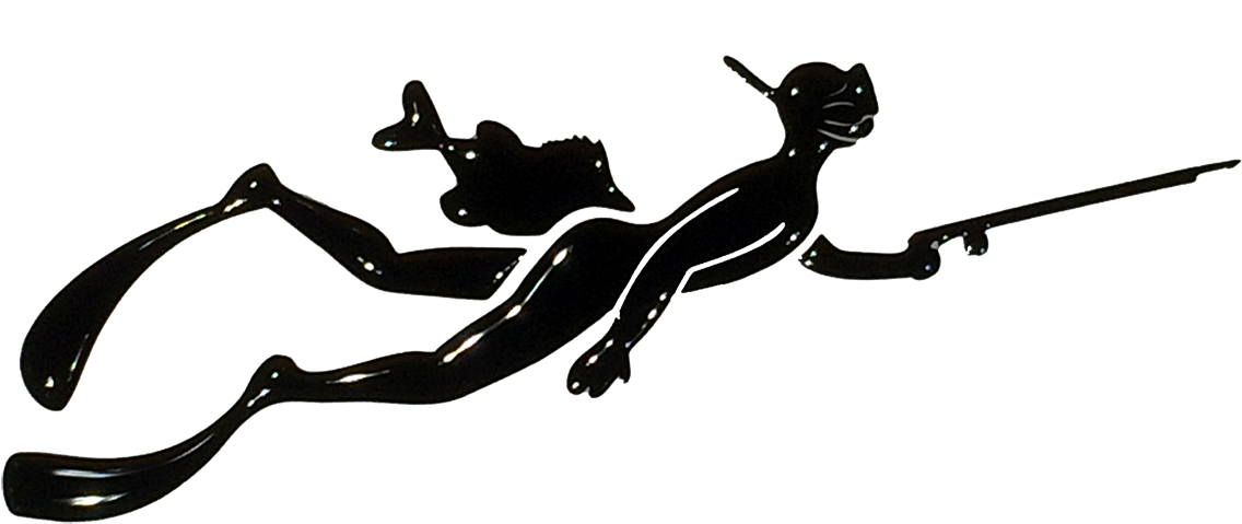 Spearfishing Stickers Leaderfins - Spear Gun Tattoos (1200x534)