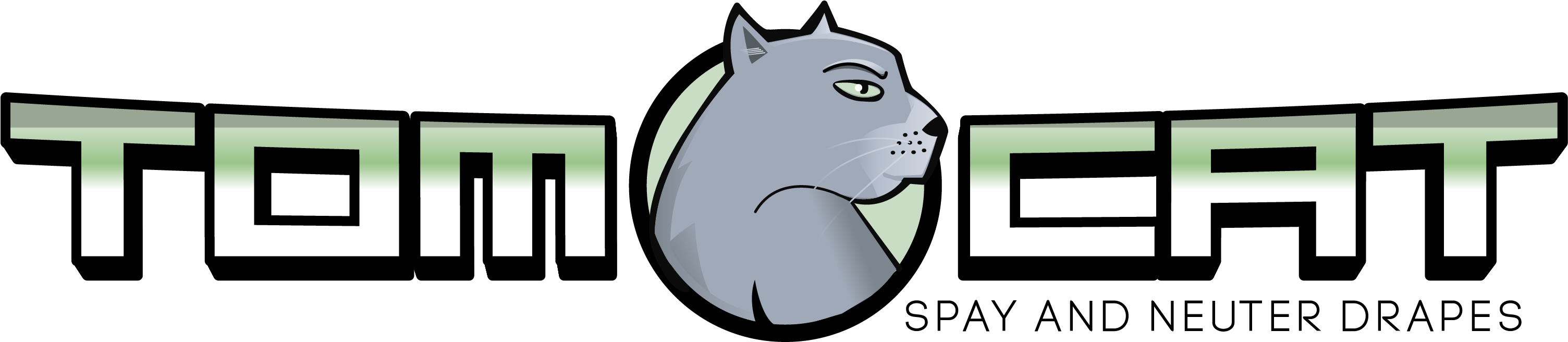 Tomcat Spay Neuter Drapes Logo - Drapery (3283x1186)