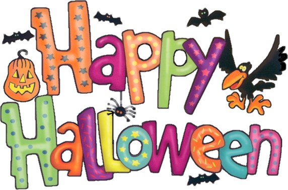 B *✿* - Happy Halloween Clipart (572x378)