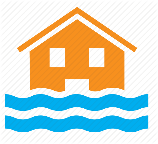 Flooded Clipart Typhoon - Warehouse Delivery Icon (512x468)