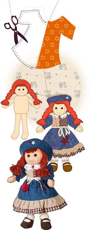 Dall Clipart Simple Doll - Cartamodelli Vestiti Bambole My Doll (396x785)