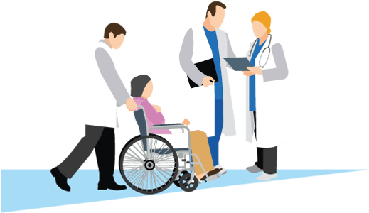 Help For Negligently Injured People - Illustration (597x500)