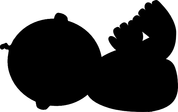 Lying Down Clipart Email - Baby Lying Down Png (600x379)