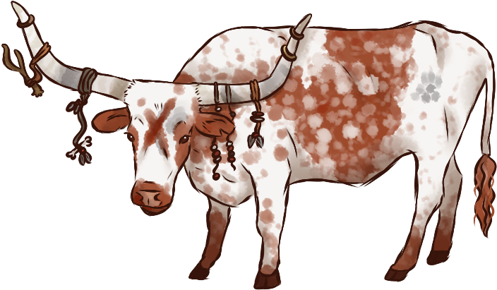Texas Longhorn Mix Cattle - Dairy Cow (737x427)