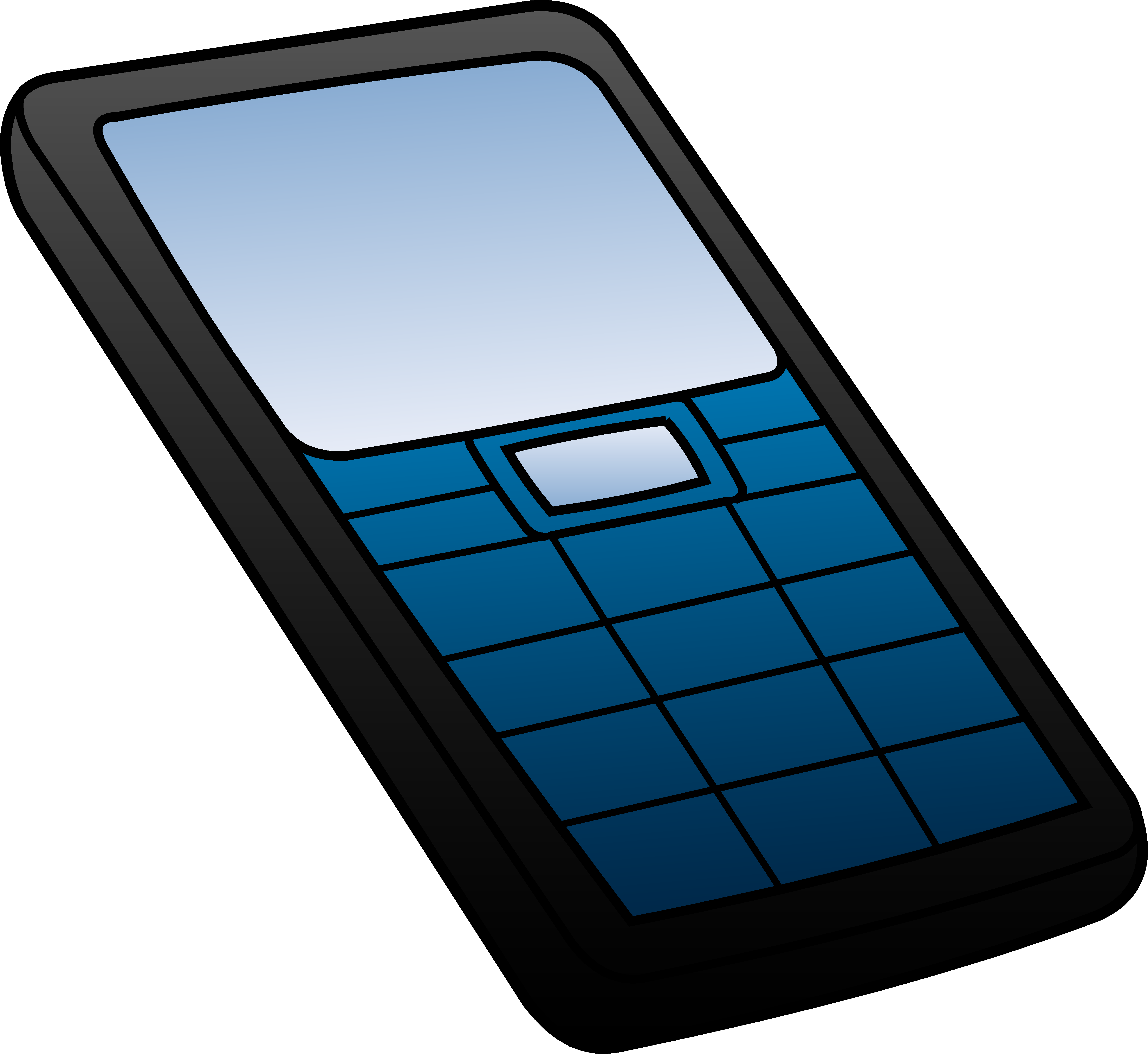 Cell Phone Ringing Clipart - Mobile Phone (5563x5105)