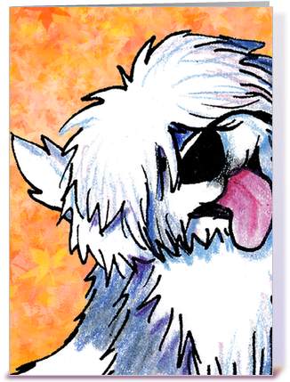 Old English Sheepdog - Curious Oes Throw Blanket (435x429)