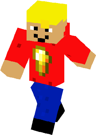 Gold Nugget Guy Skin - Minecraft Skins Coole Dude (317x453)
