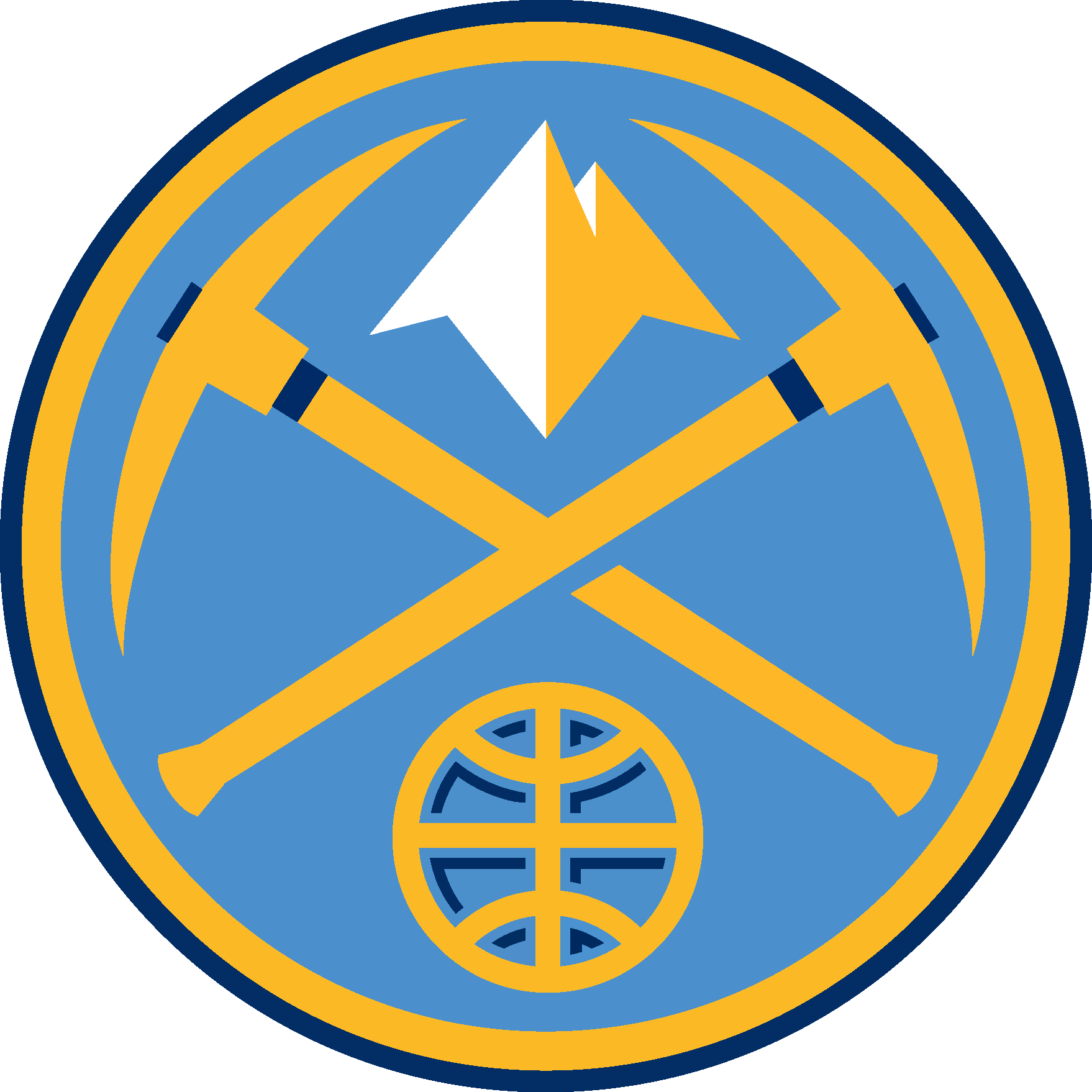 Denver Nuggets Cliparts - Denver Nuggets Logo 2018 (2000x2000)