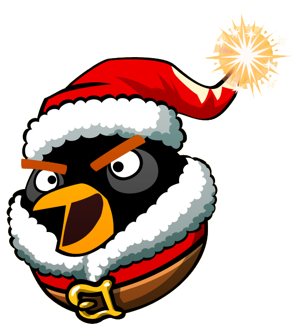 Santa Bomb By Nikitabirds - Angry Birds Santa (600x660)