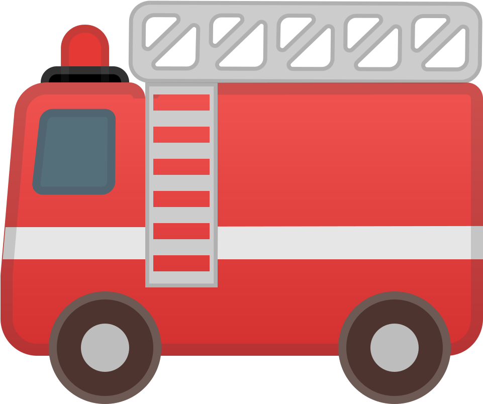 Fire Engine Icon - Emoji Pompier (1024x1024)