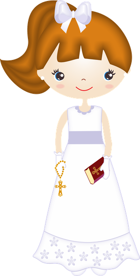 Niña Primera Comunión - My First Communion Clip Art (286x562)