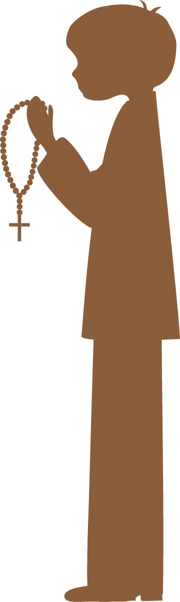 Clipart De Siluetas De Primera Comunión - Siluetas Para Primera Comunion (360x1200)