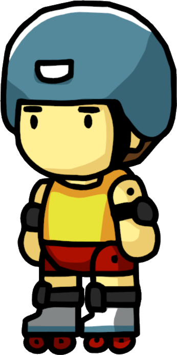 Roller Skater - Cartoon (346x692)