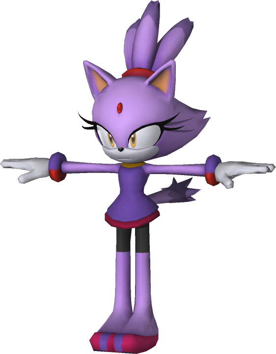 Blaze The Cat - Blaze The Cat Model (562x720)