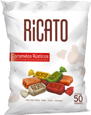 Caramelo Sabor Maní, Ron Con Pasas, Ajonjolí Y Coco, - Caramel (400x435)