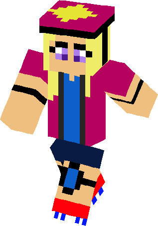 Roller Skate Girl Skin - Minecraft Roller Skates Skin (317x453)