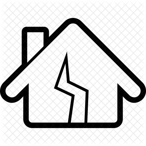 Broken Home Icon - House (512x512)