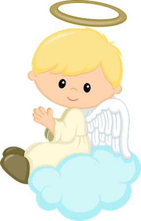 Anjo Boys - Anjinhos Para Batizado Menina (286x449)