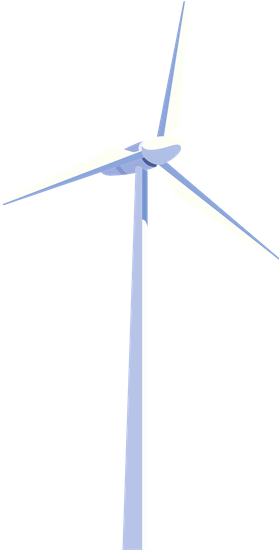 Wind Mill Icon - Wind Turbine (279x550)