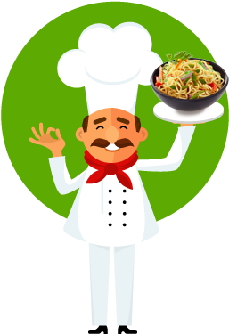 Special Dishes - Cartoon Hotel Cook (284x517)
