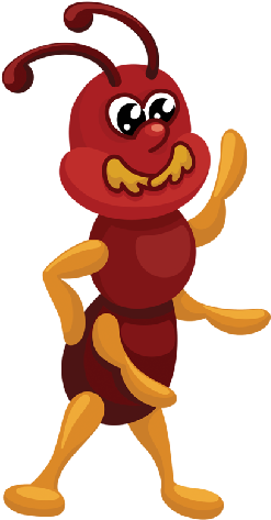 Red Ants Cartoon Pictures - Vector Graphics (500x500)