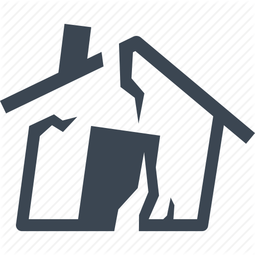 Earthquake Clipart Home Thing - Disaster Icon (512x512)