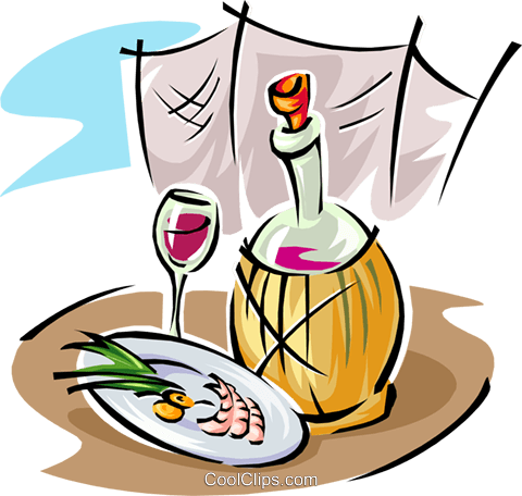 Essen Bilder Clip Art - Chianti Clipart (480x456)