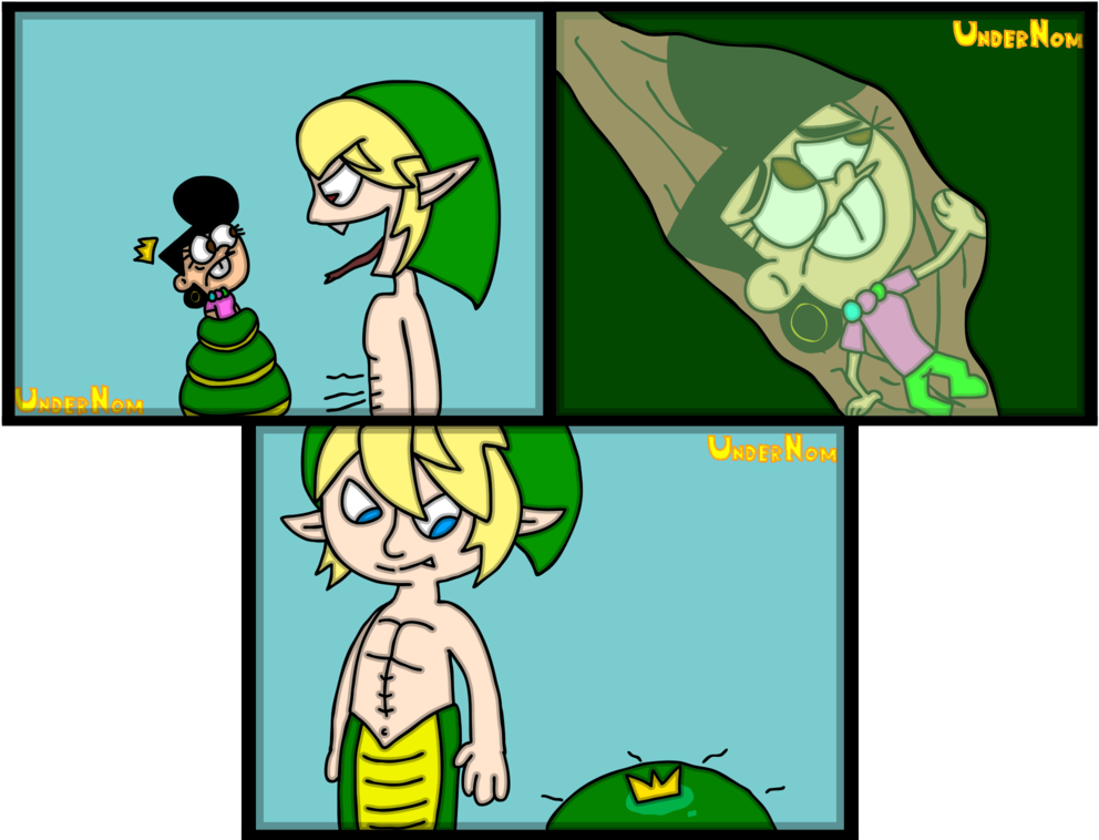 A Link To A Snake's Hungry Belly - Cartoon (1024x768)