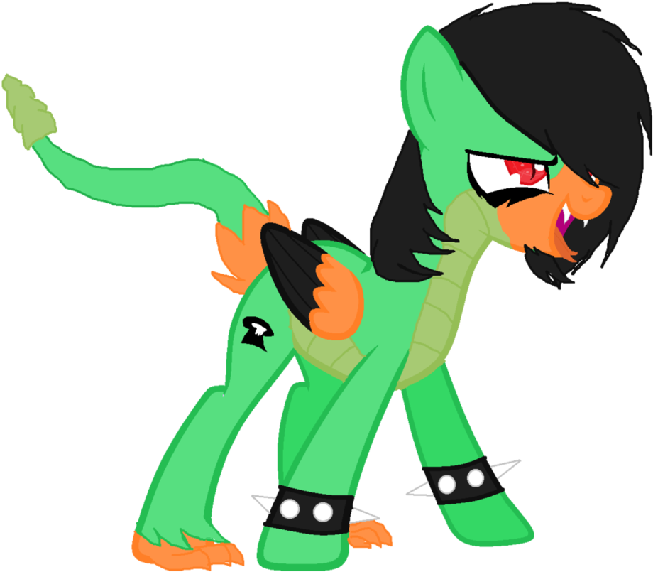 Emo Duck-snake Pony By Lolhooplacatz - Breadwinners Mlp (948x843)