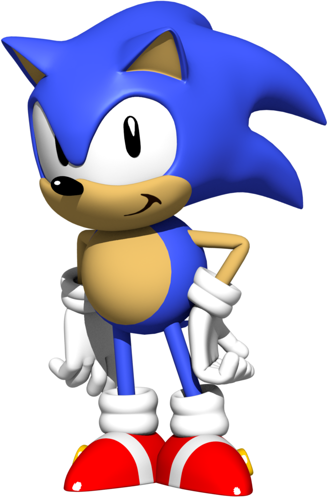 Sonic 3d Blast Pose Remake By Bantranic - Sonic 3d Blast Sonic (1024x1024)