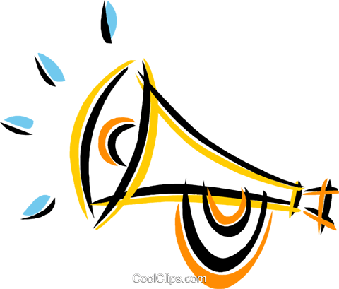 Bugle Royalty Free Vector Clip Art Illustration Vc019947 - Corneta Clipart (480x409)