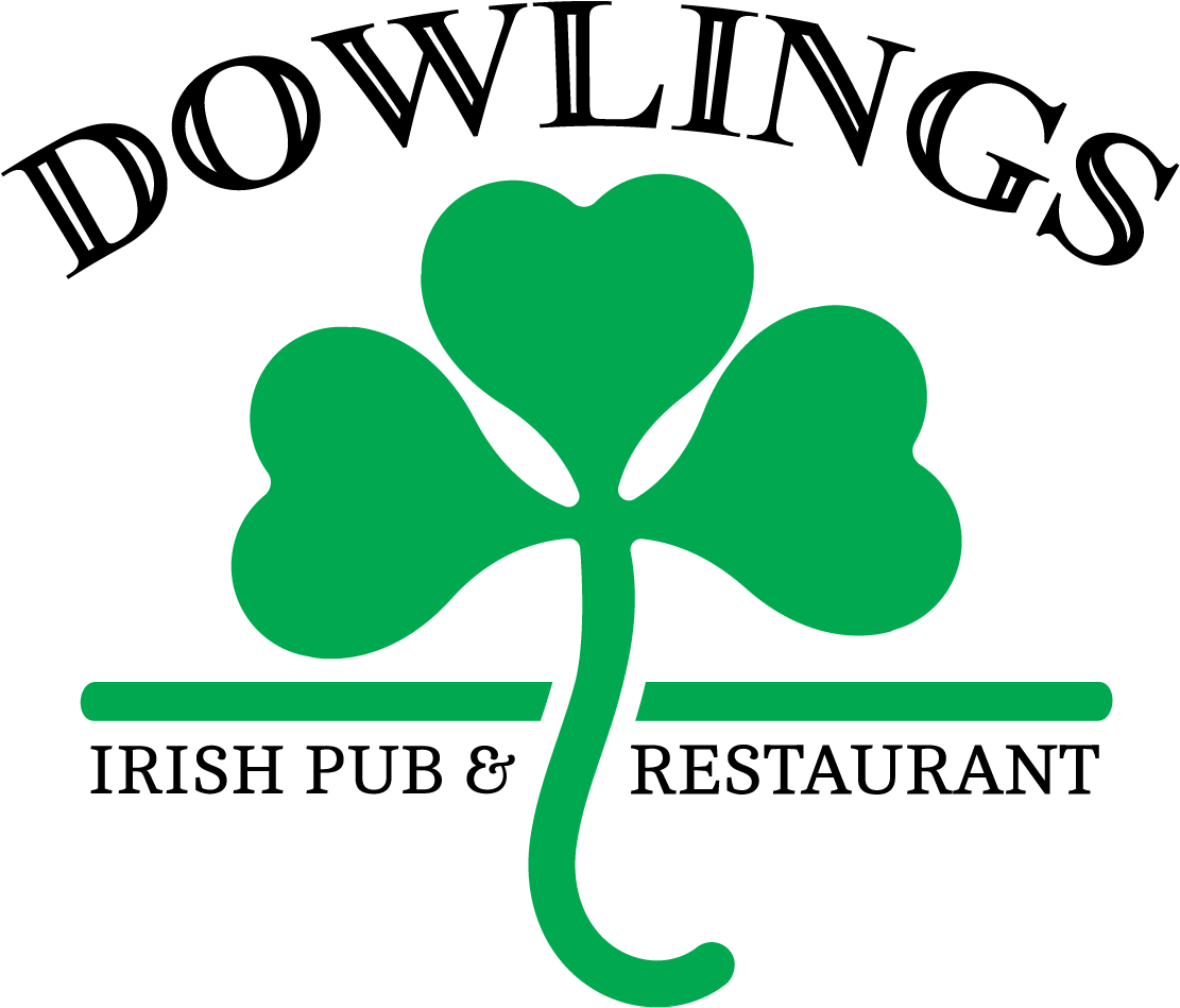 Feminine, Elegant, Restaurant Logo Design For Dowlings - Shamrock (1200x1000)